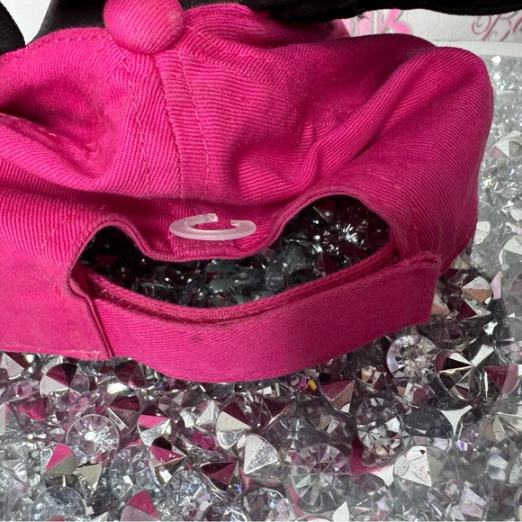 Hat Minnie Mouse 100 pink black white with ears mouse 3D girls kids hat ball cap - Picture 5 of 9